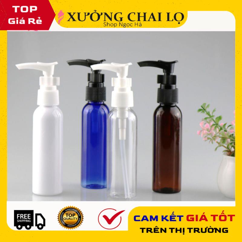 Chai Chiết Mĩ Phẩm ❤ GIÁ RẺ NHẤT ❤ [20ml,30ml,50ml,100ml] Chai nhựa pet vòi nhấn sữa tắm chiết mỹ phẩm .