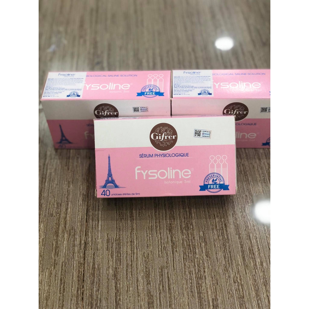 Nước Muối Sinh Lý Pháp Fysoline - Màu Hồng