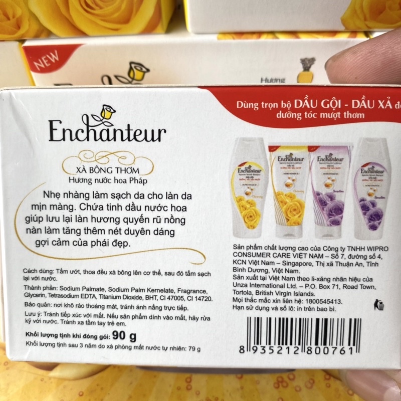 Xà bông thơm Enchanteur Deluxe Charming 90g