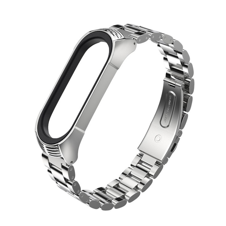 Dây đeo thay thế cho Xiaomi Miband 3 và 4 5 chất liệu kim loại cao cấp MB08