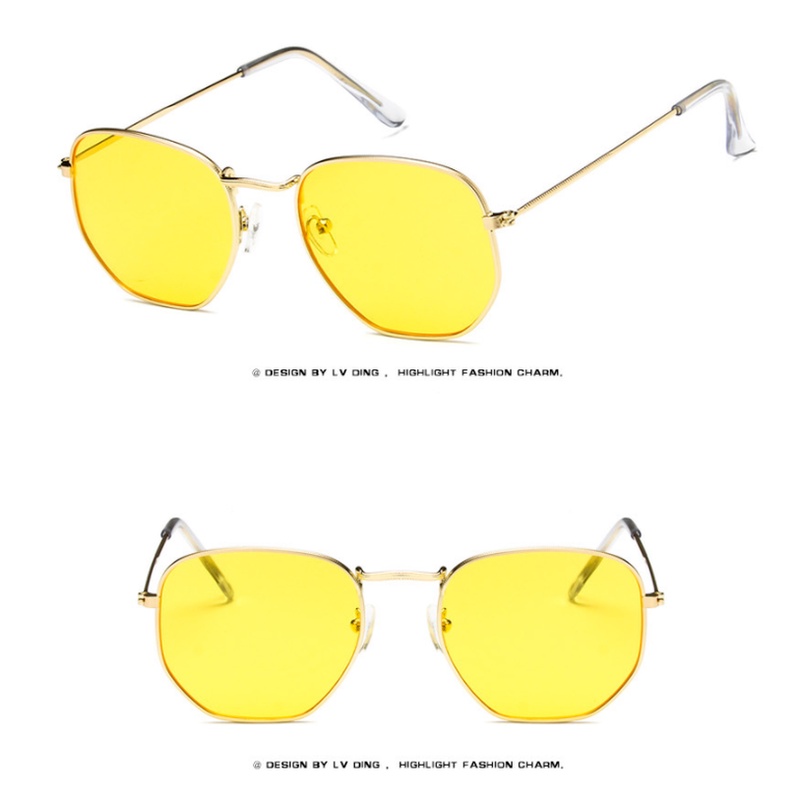 Kính mát gọng tròn bằng kim loạI thời trang dành cho cả nam và nữ