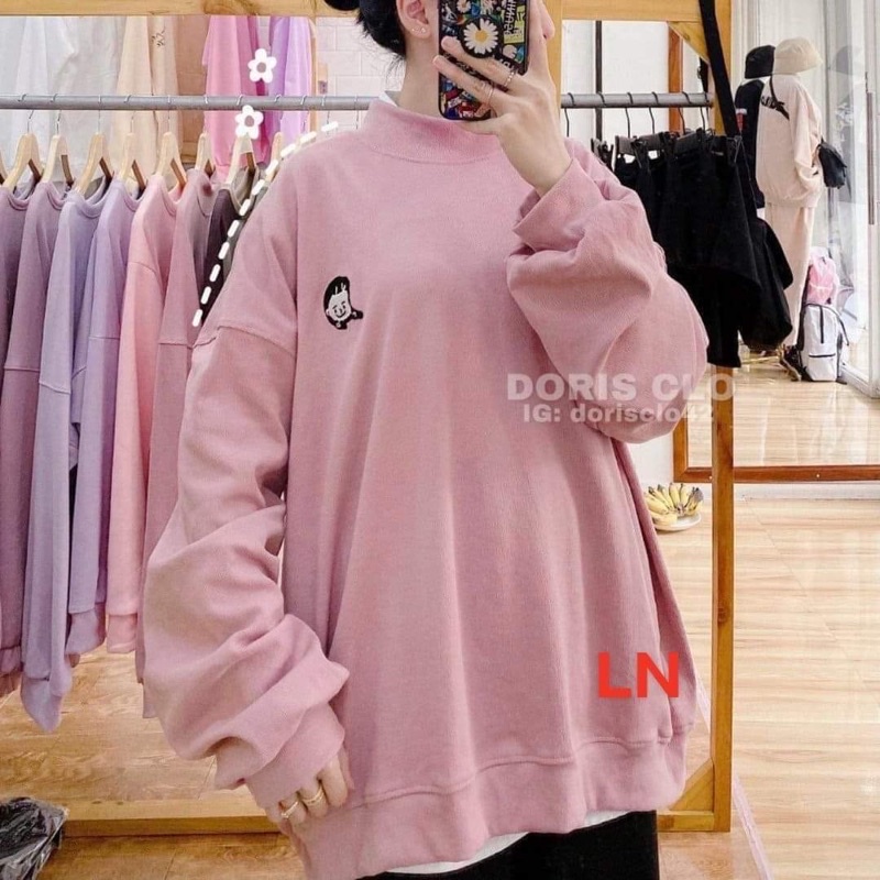 Áo nỉ bo lô gô hình LN11