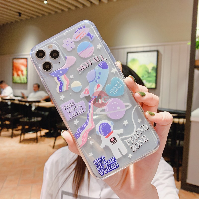 Ốp điện thoại trong suốt hình phi hành gia cho Samsung Galaxy S3 S4 Mini S5 S6 S7 Edge Plus S8 S9 S10 5g S10E S20 Plus | BigBuy360 - bigbuy360.vn