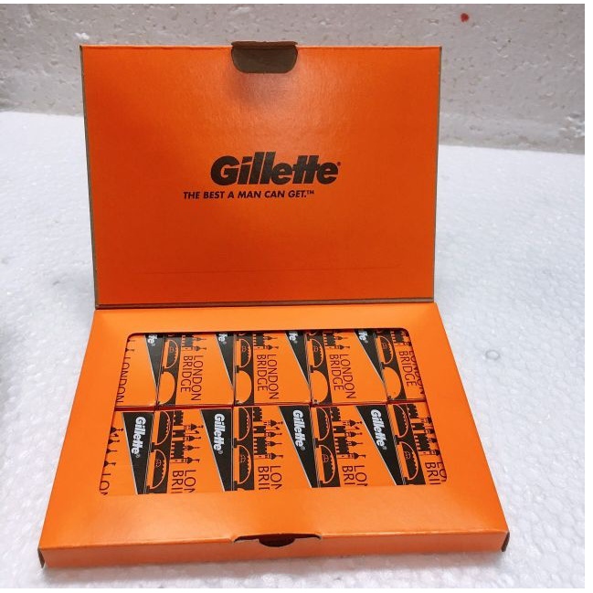 100 Lưỡi Dao Lam Gillette - Lưỡi Dao Cạo Râu Thay Thế Cho Salon Tóc Barbershop