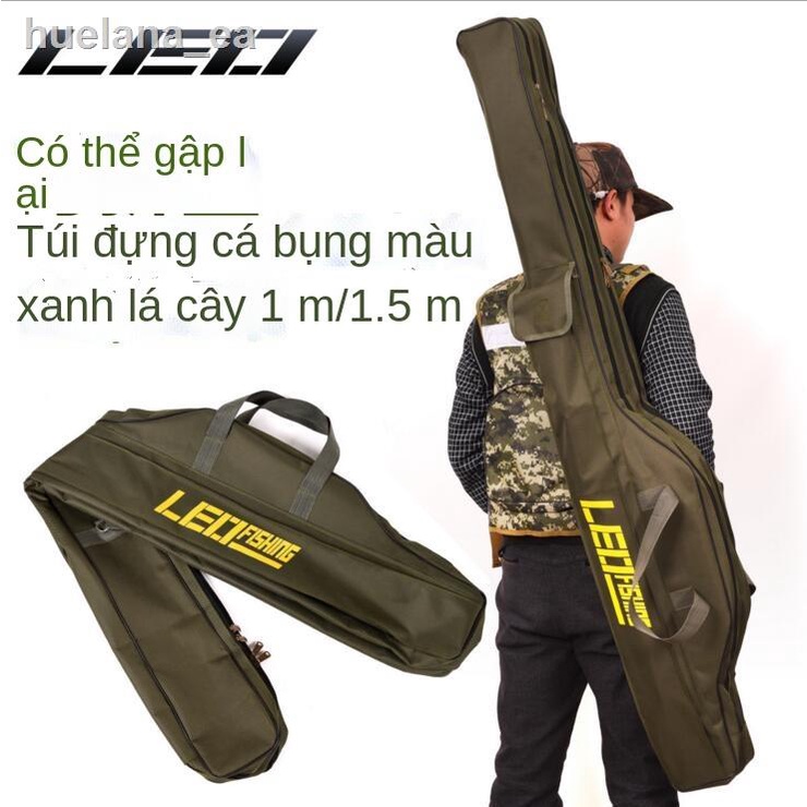 ♚Túi câu cá siêu dài 1,5 mét túi đựng cần câu cá túi dài cực túi gấp túi cần câu đường túi dày chống mài mòn túi vải