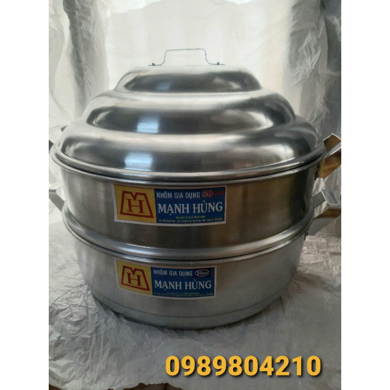 Xửng hấp nhôm Mạnh Hùng size 50  Hấp bánh bao/ hấp hải sản & thực phẩm,Nồi hấp bánh bao,hấp bánh