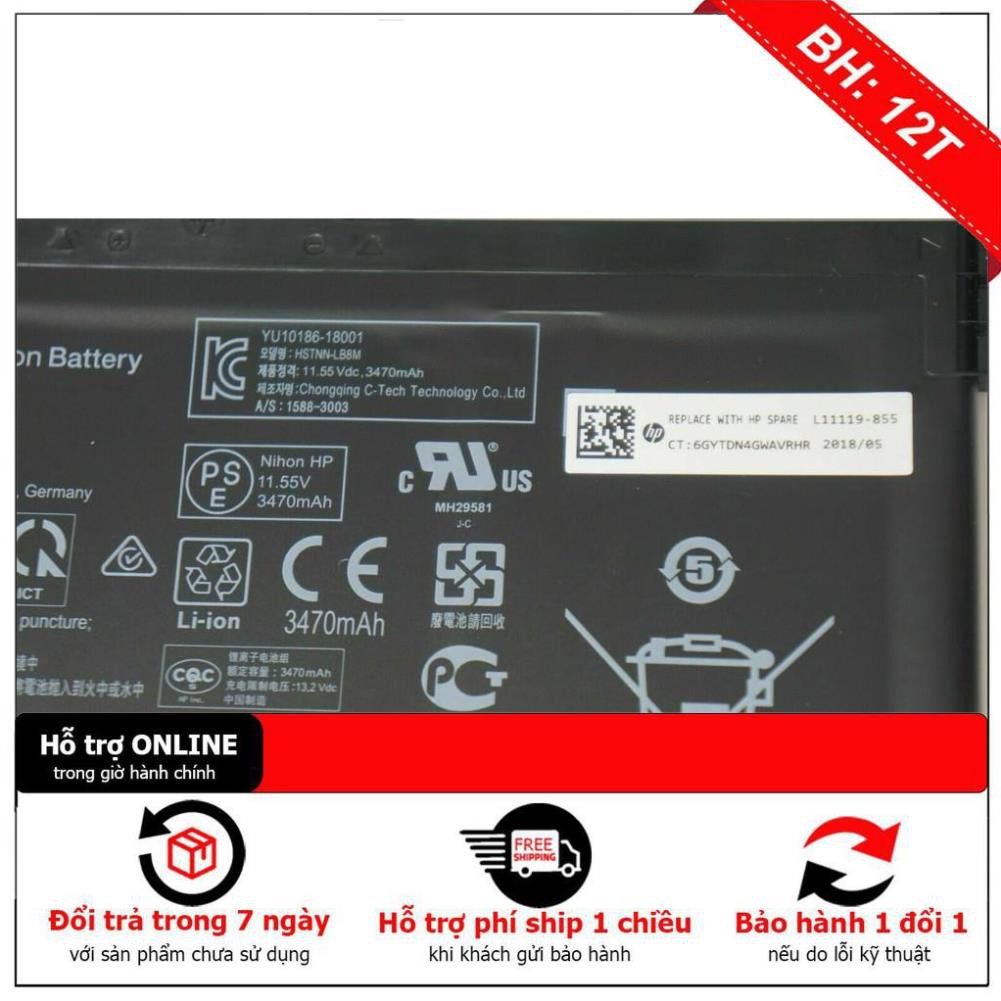 Pin battery  HP HT03XL L11421-2C2, 11.55v 41.9Wh L11119-855 15-CS 15-DA L11119-855, L11421-422, HSTNN-LB8M