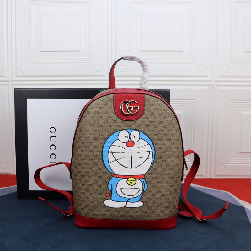 ba lô thời trang nam nữ da thật Gucci GC x Doraemon