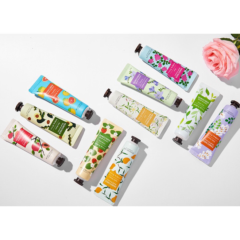 Kem dưỡng da tay MayCreate Perfumed 30g mềm và thơm cấp ẩm mềm da thơm hương hoa tự nhiên GOLMON | BigBuy360 - bigbuy360.vn