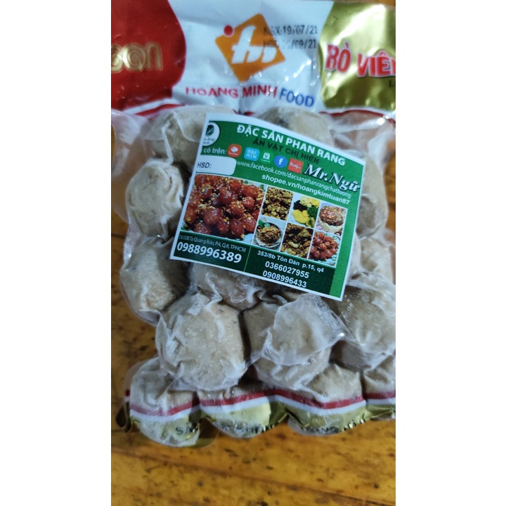 BÒ VIÊN HOANG MINH ĐẶC BIỆT nhiều bò không pha-500gr-1kg