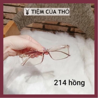 Gọng kính cận  nam nữ vuông ,siêu dẻ, 4 màu, 214 tiệm của thỏ