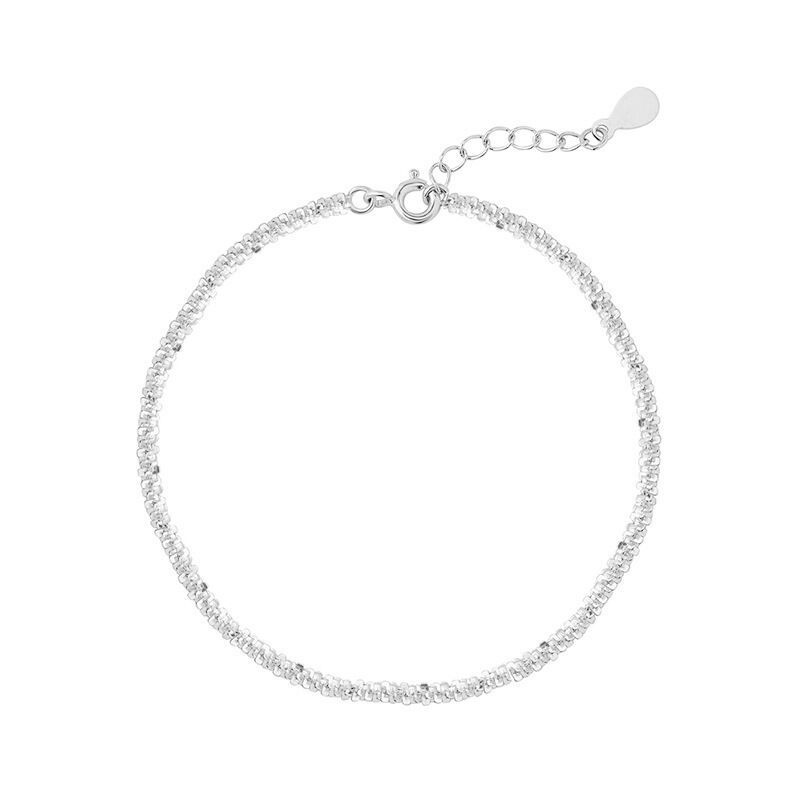 S925 silver Vòng Tay Mạ Bạc Thiết Kế Đơn Giản Thời Trang Nhật Hàn Cho Nữ