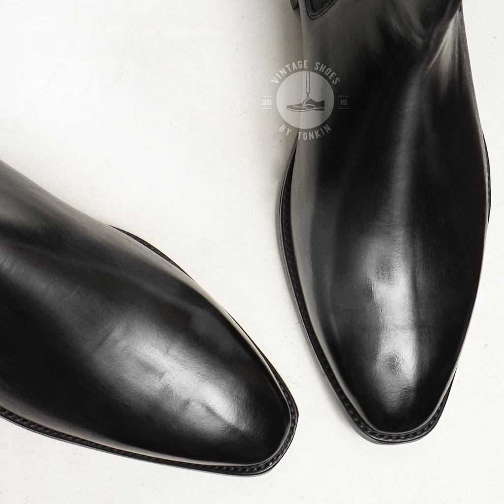 Giày công sở CHELSEA boot nam cao cổ BEATLES da thật mũi nhọn đế phíp Văn phòng giày tây Sartorial BH 1 năm