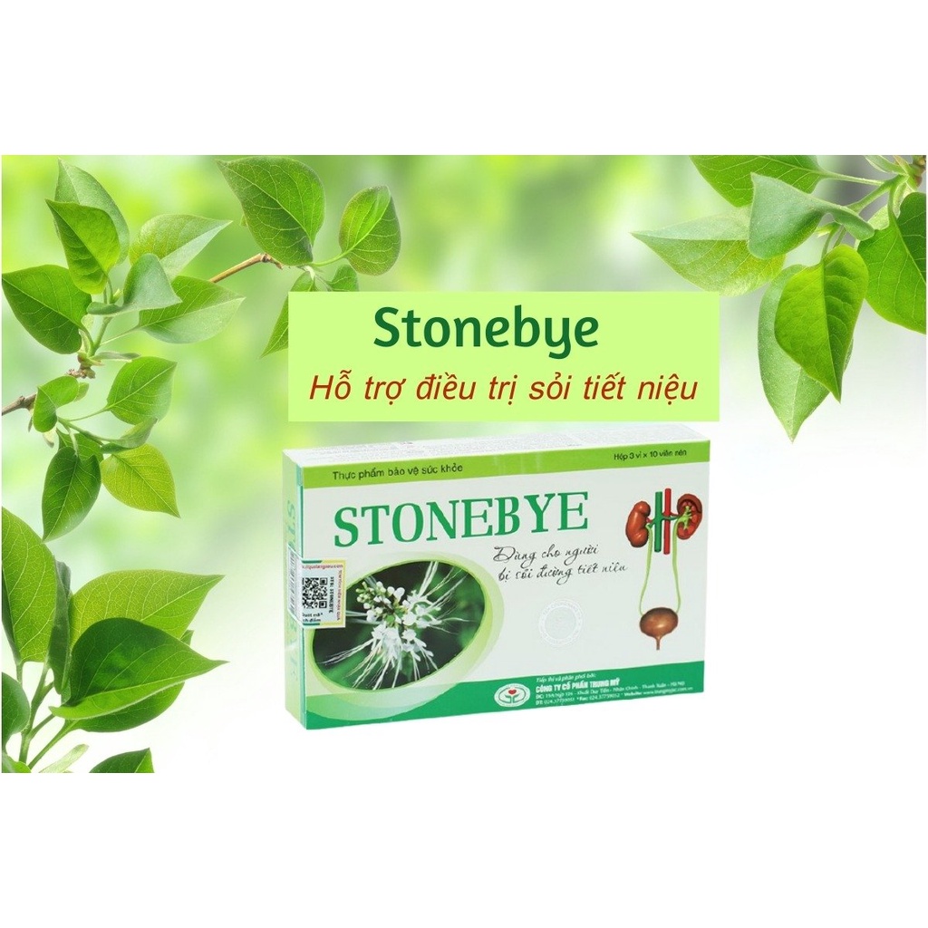 STONEBYE - Giảm sỏi thận,sỏi bàng quang,sỏi niệu quản,giảm viêm đường tiết niệu