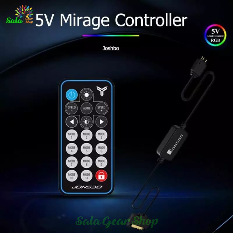 Bộ Điều Khiển LED Jonsbo ARGB, Kèm Remote