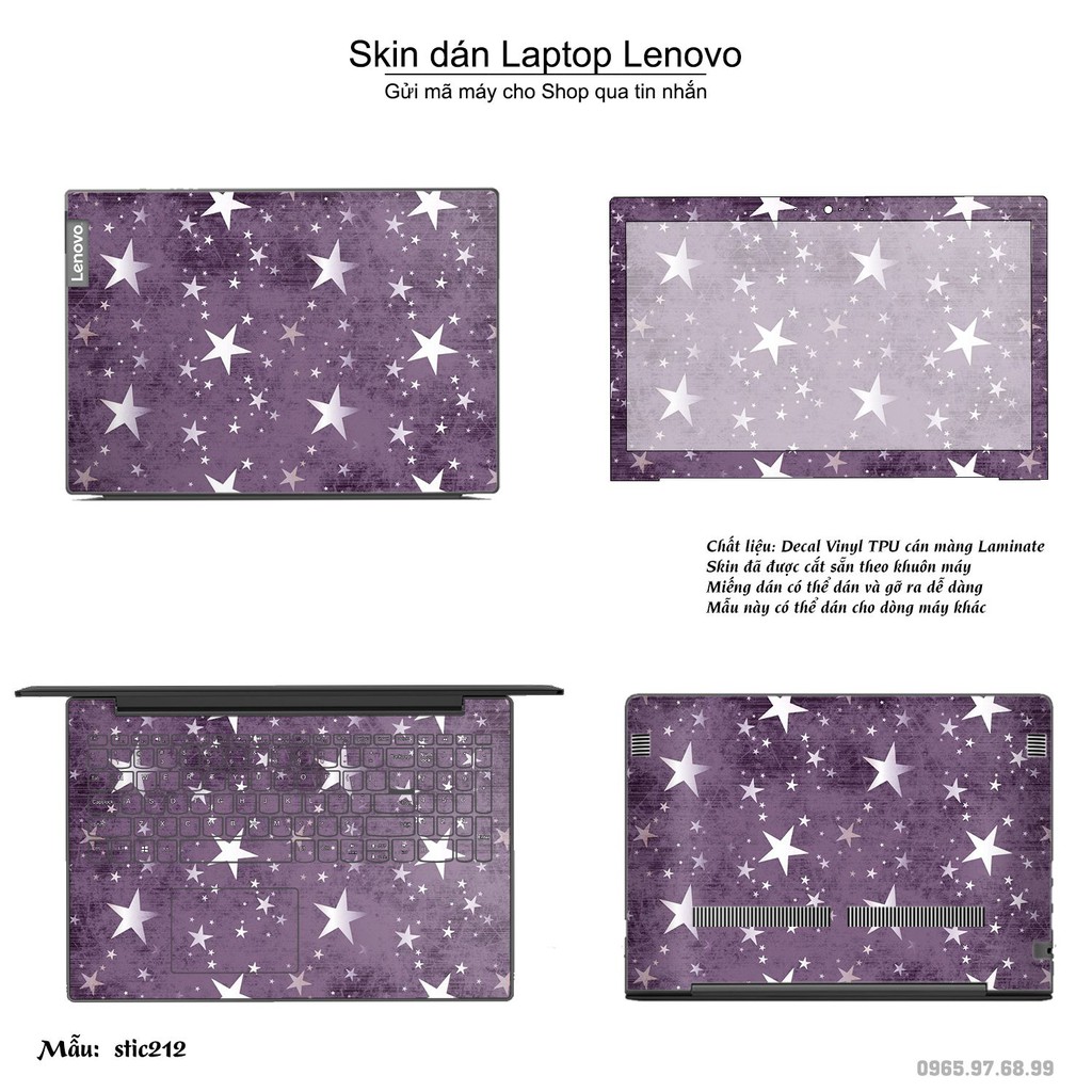 Skin dán Laptop Lenovo in hình Hoa văn sticker nhiều mẫu 34 (inbox mã máy cho Shop)