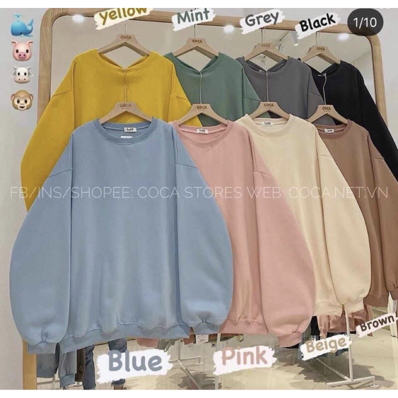 áo nỉ bông trơn | BigBuy360 - bigbuy360.vn