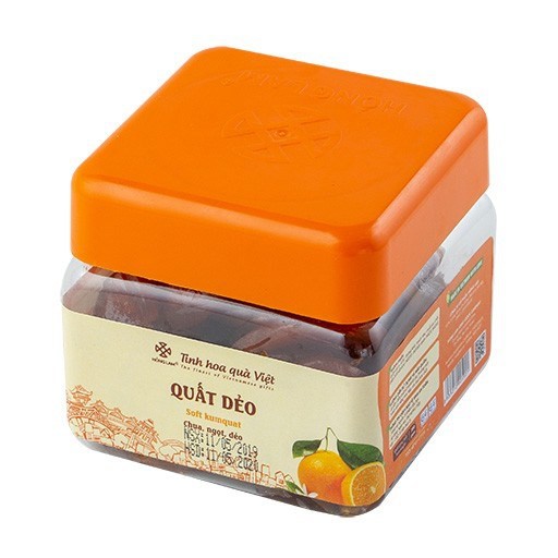 Ô Mai (Xí Muội) Quất Dẻo Hồng Lam - Vị Chua Ngọt Thơm - Hộp (200g, 300g, 500g)