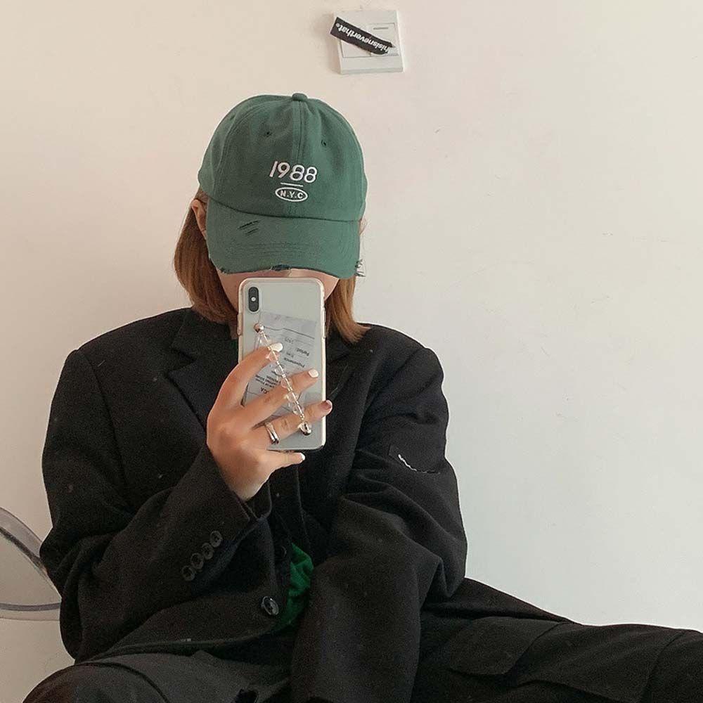 PRESTON Mũ Lưỡi Trai Thêu Chữ Đơn Giản Thời Trang