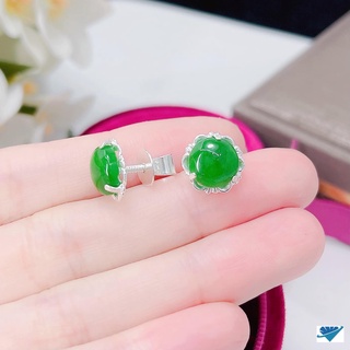 Bông tai nụ ngọc bạc ta xoắn ren cho bà