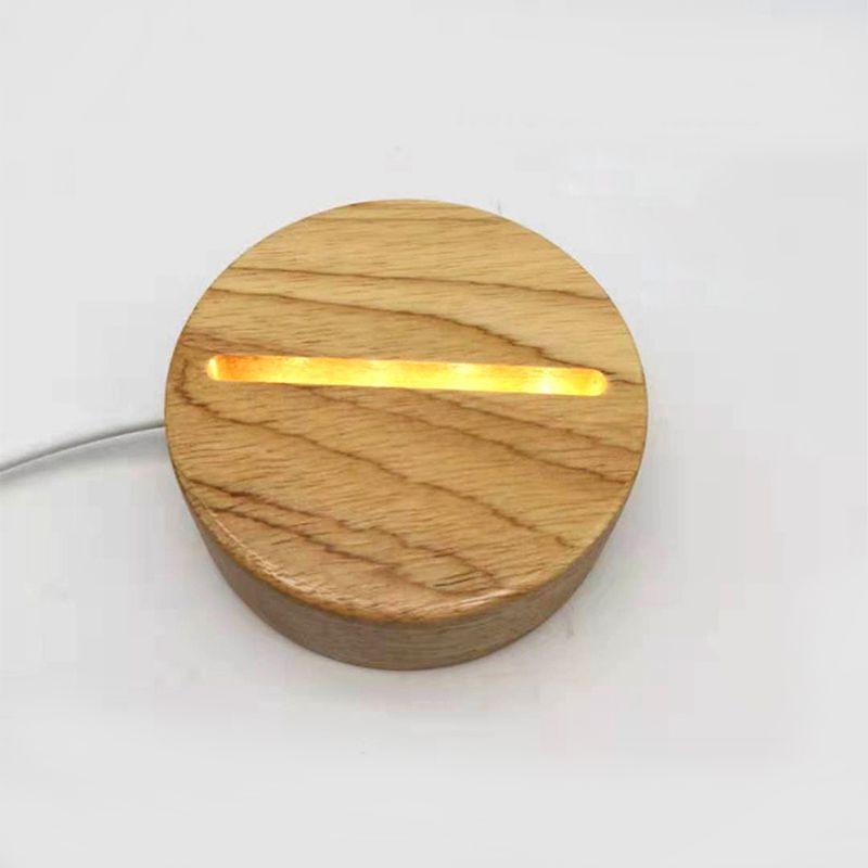 Giá Đỡ Đèn Led Bằng Nhựa Resin Đế Gỗ Thủ Công Nghệ Thuật