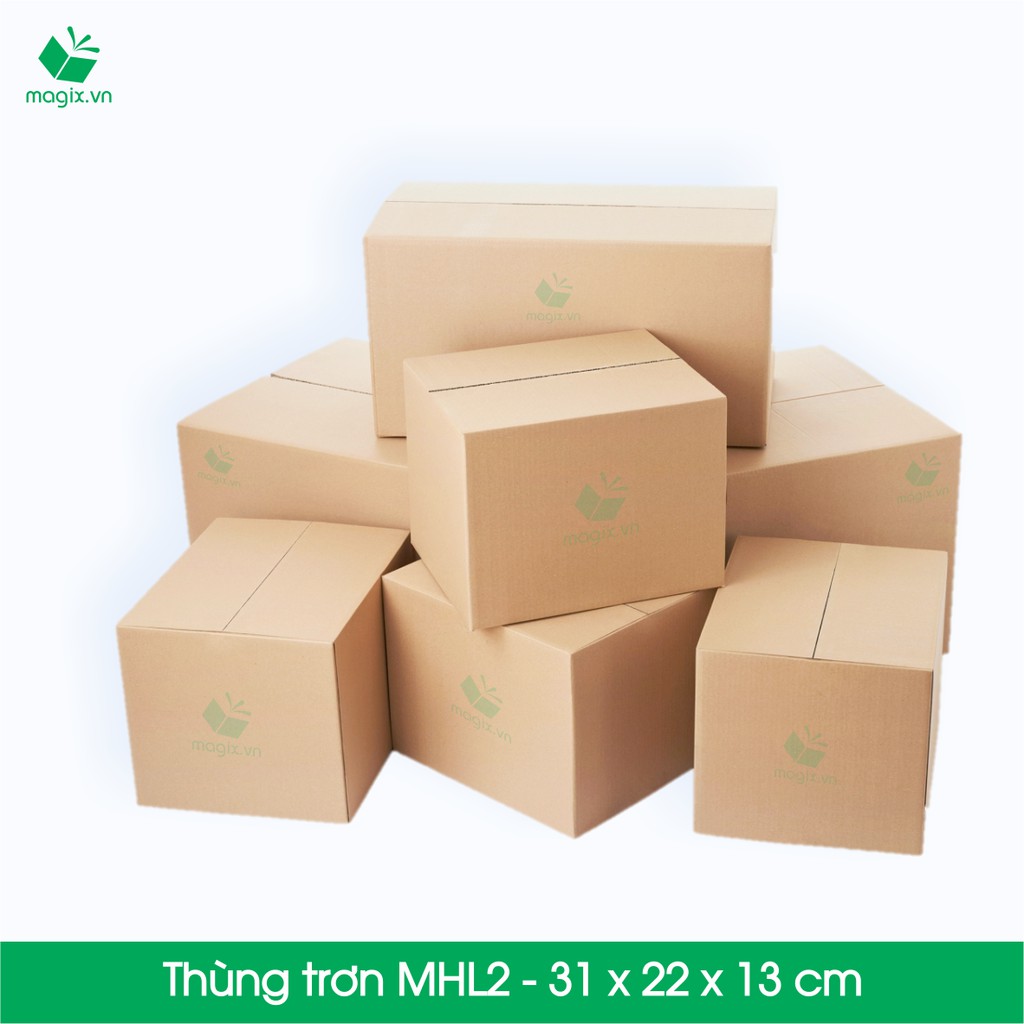 MHL2 - 31 x 22 x 13 cm (A4) - 10 Thùng hộp carton trơn