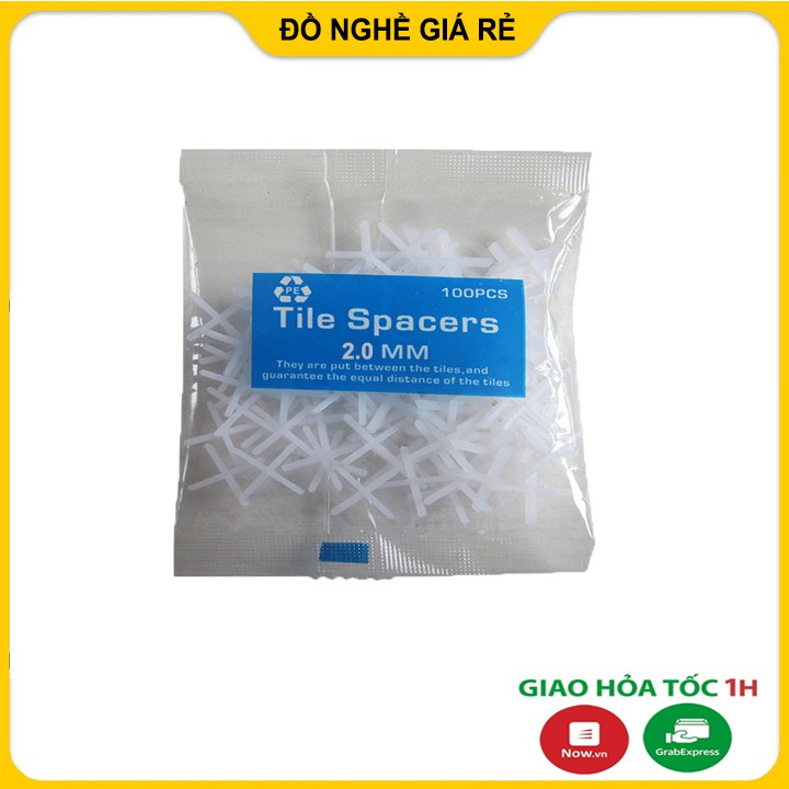 QUÀ TẶNG - 100 CÁI KE NHỰA CHỮ THẬP LOẠI 2MM