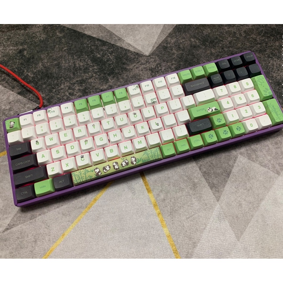Panda keycap xda Profile DIY keycap pbt Dye thăng hoa bàn phím cơ học keycap 120 phím