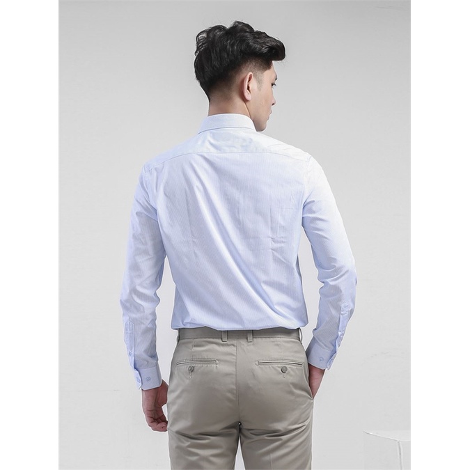 Áo sơ mi nam công sở dài tay ARISTINO sợi sồi dáng ôm Als11808