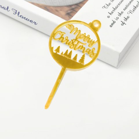 topper cake [FREESHIP] combom 10 thẻ cắm giáng sinh