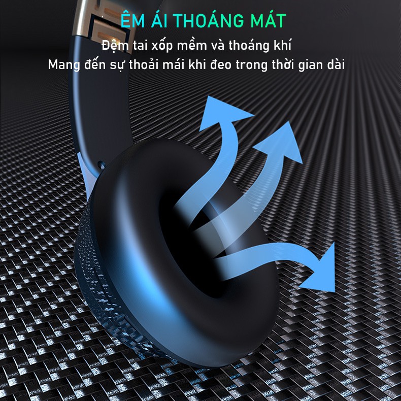 Tai nghe bluetooth chụp tai SIDOTECH S70 siêu bass chống ồn pin 8h chơi game nghe nhạc tương thích điện thoại laptop | BigBuy360 - bigbuy360.vn