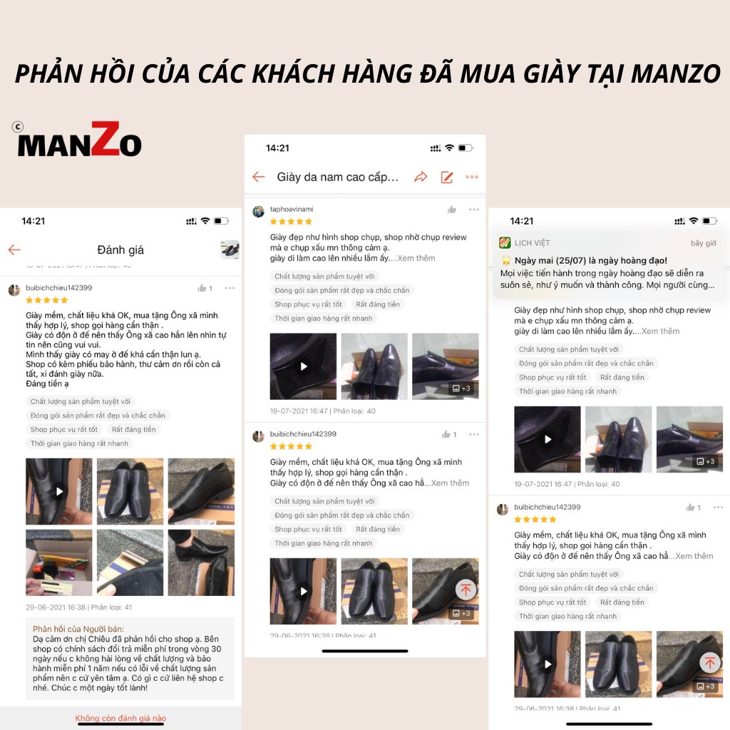 Giày tây nam tăng chiều cao hoàn toàn bí mật - Manzo 303