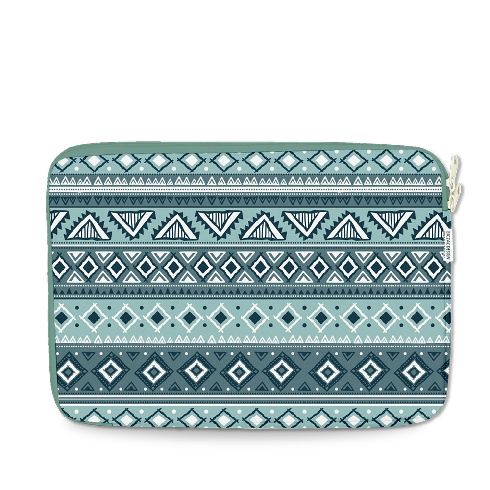 Túi chống sốc cho laptop Ziczac Design | Teal Brocade