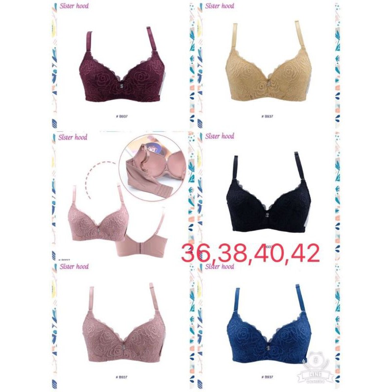 Áo ngực áo lót có gọng đệm mỏng quả ôm đẹp hàng Sisterhood 937 Thái Lan