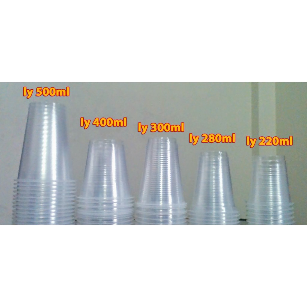 F066 [Giá tại xưởng] Cốc nhựa dùng 1 lần 125ml - 220ml - 280ml - 300ml - 400ml - 500ml/ Giá thấp nhấp thị trường