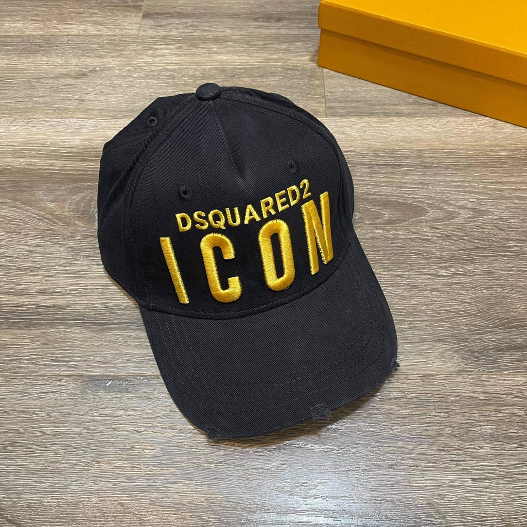 Mũ lưỡi trai DSQ - Nón kết thêu chữ DSQ_ICON cao cấp - Mũ lưỡi trai nam DSQ.