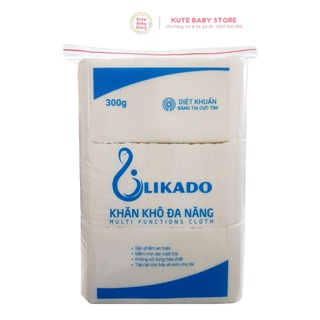 Khăn vải khô đa năng Likado cho bé siêu mềm (300g/270 tờ)