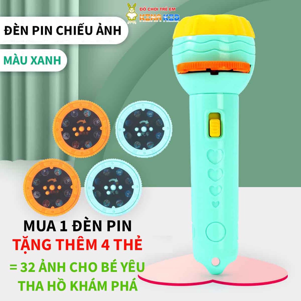 Đèn Pin Chiếu Hình, 32 Ảnh Động Vật Sắc Nét Cho Bé Khám Phá