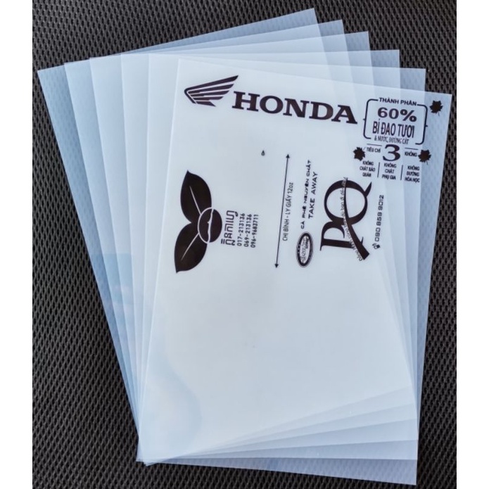Film nhựa đục khổ A4 In bản chụp kéo Lụa