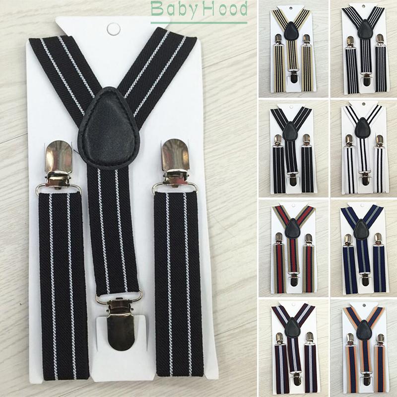 Dây đai cố định quần hình chữ Y in kẻ sọc thời trang cho bé trai