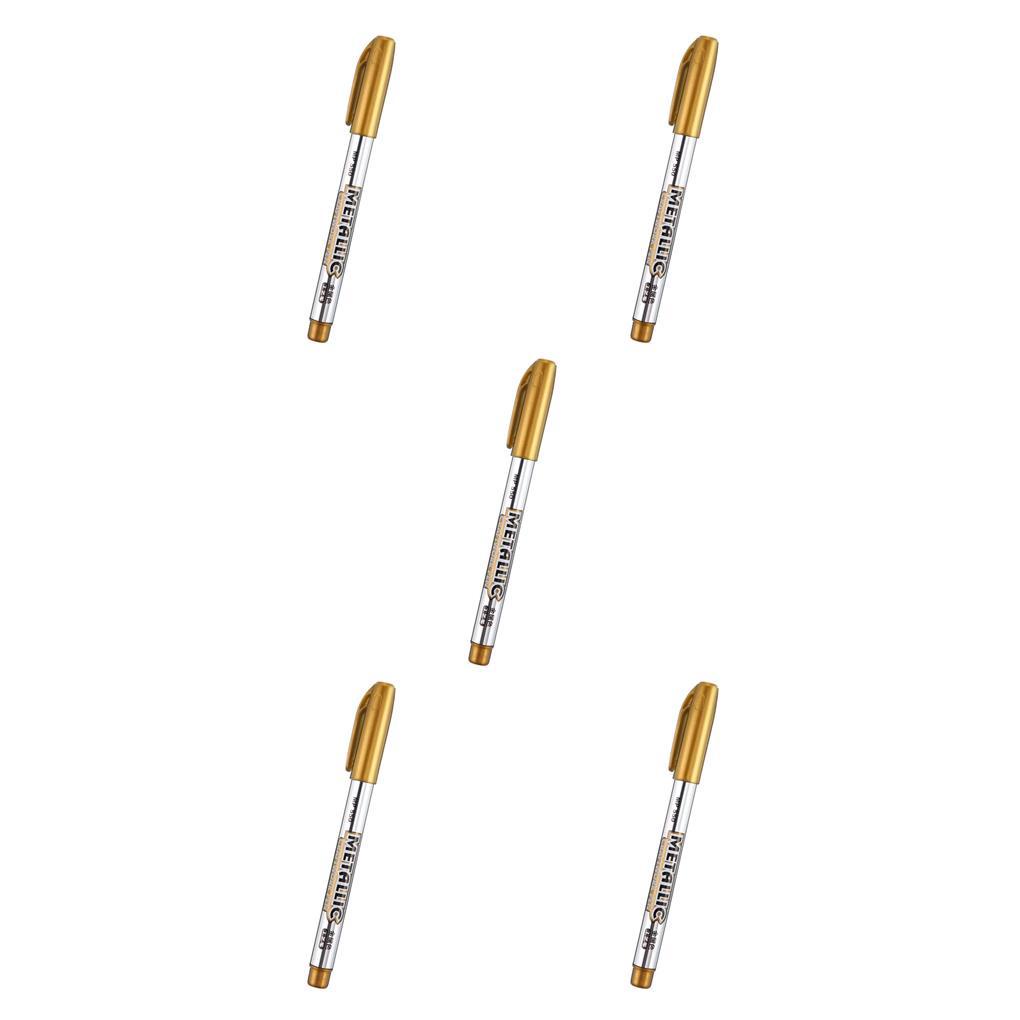 Set 1 / 2 / 3 / 5 Thẻ Chữ Cái Bằng Acrylic Màu Vàng / Bạc Trang Trí Đa Ứng Dụng