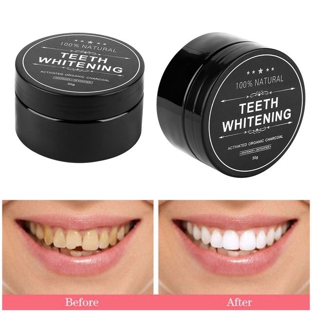 Bột tẩy trắng răng than tre