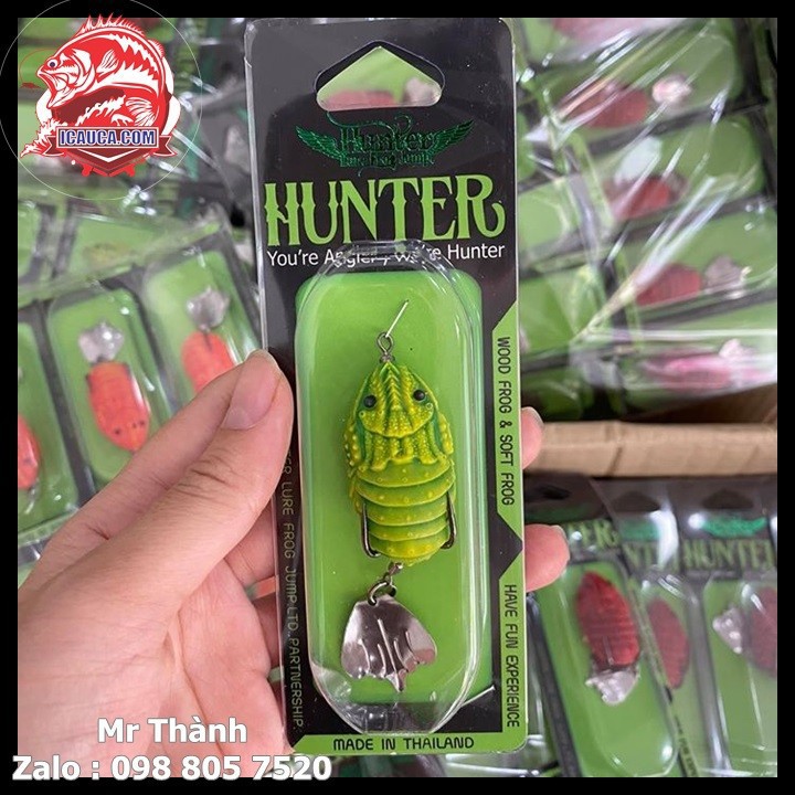 Mồi nhai giả câu lure Hunter V4 3.8cm 7g chuyên câu cá lóc hiệu quả cao