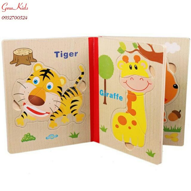 Sách gỗ ghép hình