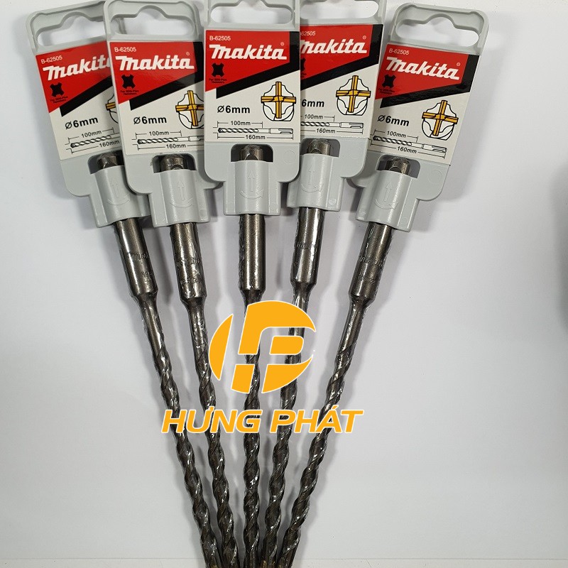 Mũi khoan bê tông 4cạnh cắt Makita B-62505