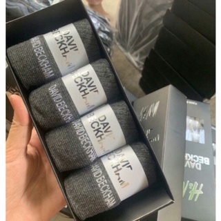 Hộp tất nam cổ ngắn ,tất nam cotton HM David beckham siêu đẹp..