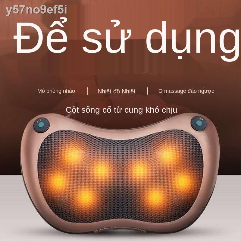 ●▦▦Máy mát xa đa chức năng vai và cột sống cổ, cổ, eo, vai, cổ, vai, cổ, dụng cụ ô tô điện, gối, đồ gia dụng