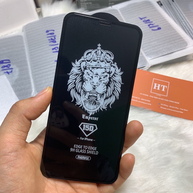 KÍNH CƯỜNG LỰC Táo REMAX 15D FULL MÀN LOẠI TỐT