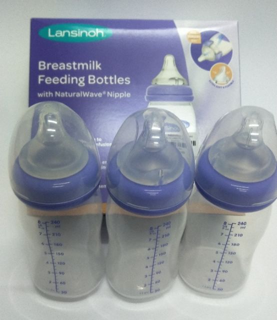 Bình sữa Lansinoh Momma Mỹ 160ml và 240ml + Núm Vú số 1- Số 2 -Số 3