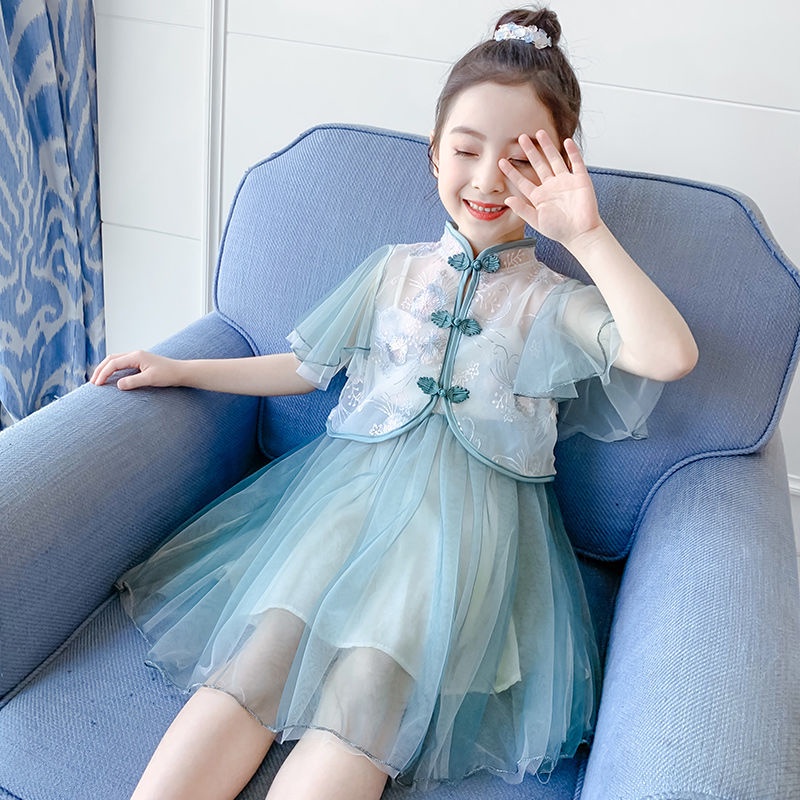 Bộ Hán Phục Phong Cách Trung Hoa Xinh Xắn Cho Bé Gái